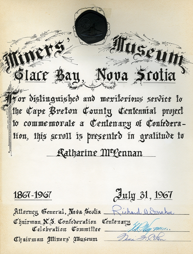 Miners' Museum Service Award